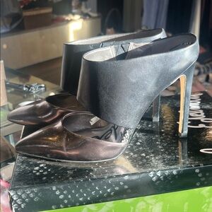 Sam Edelman Black High Heel Mules